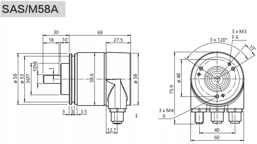 58mm Profinet Io Heavy Duty Encoder