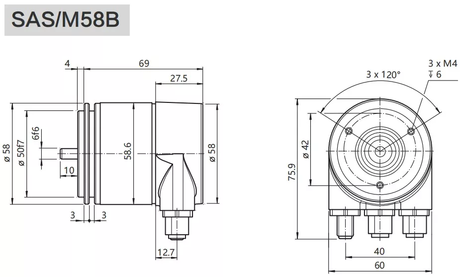 58mm Profinet Io Heavy Duty Encoder
